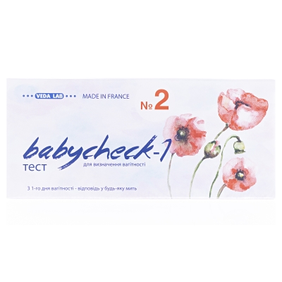 Тест-полоска Babycheck-1 для определения беременности, 2 штуки