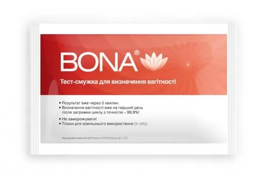 Тест-смужка Bona для визначення вагітності, 1 штука