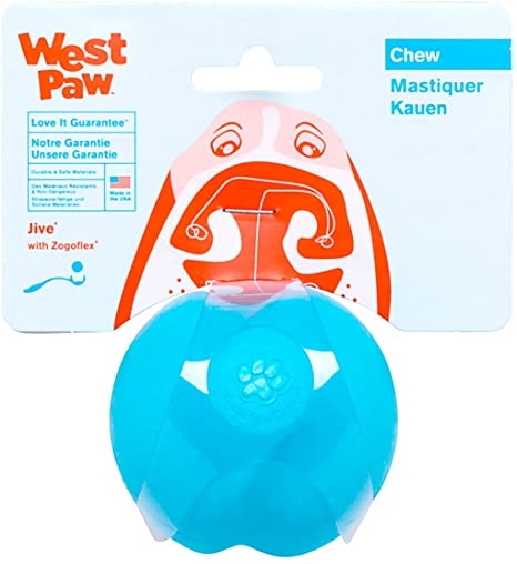 Игрушка для собак West Paw Jive Small Green мяч, малая 5 см, голубая