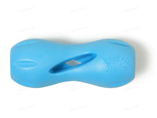 Іграшка для собак West Paw Qwizl Large Aqua для ласощів, велика 17 см, блакитна