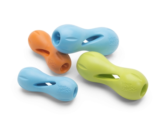 Іграшка для собак West Paw Qwizl Large Aqua для ласощів, велика 17 см, блакитна