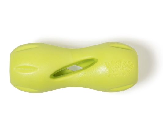 Игрушка для собак West Paw Qwizl Large Green для лакомств, большая 17 см, зеленая