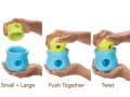 Игрушка для собак West Paw Toppl Small Green для лакомств, малая 8 см, зеленая