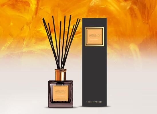 Аромадифузор Areon Home Perfumes Premium Золотий бурштин, 150 мл