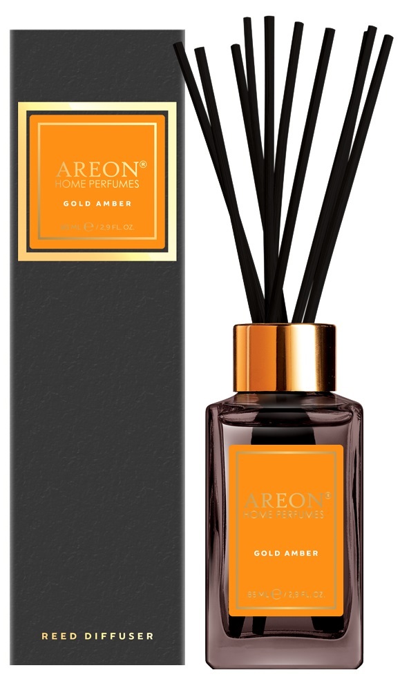 Аромадиффузор Areon Home Perfumes Premium Золотой янтарь, 85 мл