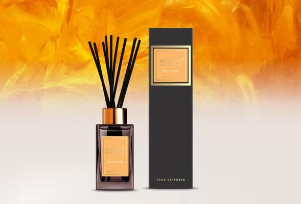 Аромадиффузор Areon Home Perfumes Premium Золотой янтарь, 85 мл