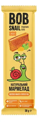 Мармелад Bob Snail Jelly яблуко-манго-гарбуз-чіа, 38 г