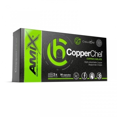 Добавка Amix Nutrition ChelaZone CopperChel Copper Bisglycinate Chelate, 90 веганских капсул
