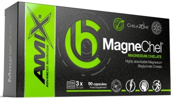 Добавка Amix Nutrition ChelaZone MagneChel Magnesium Bisglycinate Chelate, 90 веганских капсул