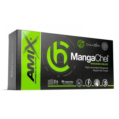 Добавка Amix Nutrition ChelaZone MagneChel Manganese Bisglycinate Chelate, 90 веганських капсул