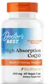 Коензим Q10 400 мг та біоперин Doctor's Best High Absorption CoQ10 with BioPerine, 60 вегетаріанських капсул