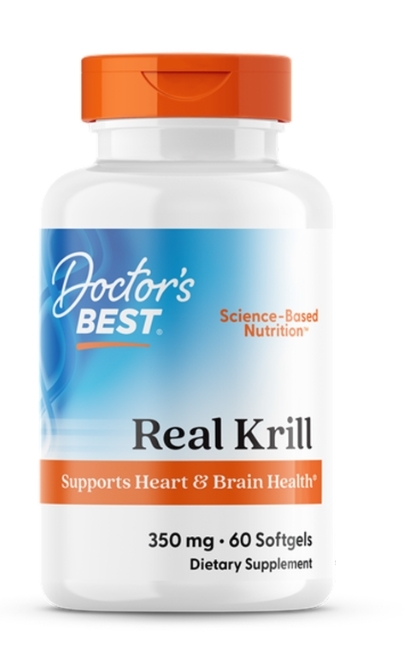 Масло криля Doctor's Best Real Krill 350 мг, 60 капсул