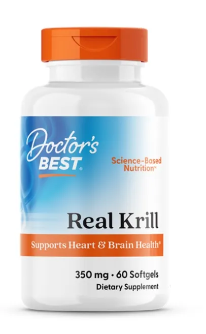 Масло криля Doctor's Best Real Krill 350 мг, 60 капсул