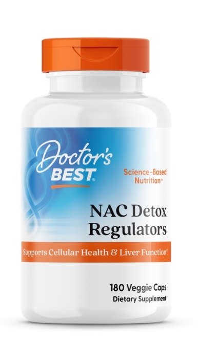 N-ацетилцистеин Doctor's Best NAC Detox Regulators, 180 вегетарианских капсул