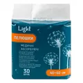 Пелюшки Light одноразові поглинаючі, 40 см х 60 см, 30 штук