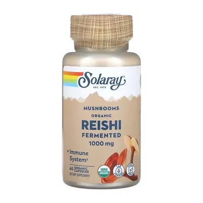 Гриб Рейші Solaray Reishi Mushroom 1000 мг органік вег. капсули №60