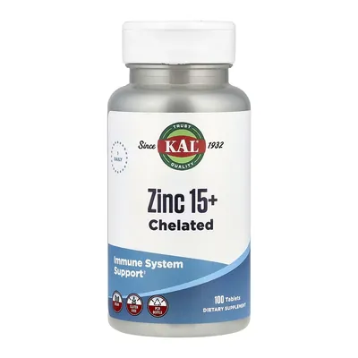 Цинк KAL Zinc 15+ Chelated таблетки №100