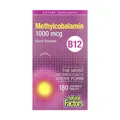 Вітамін В12 Natural Factors B12 Methylcobalamin 1000 мкг, 180 жувальних таблеток