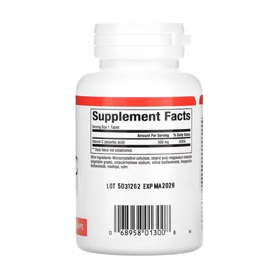 Вітамін С Natural Factors Vitamin C 500 мг, 90 таблеток