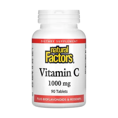 Вітамін С Natural Factors Vitamin C 1000 мг, 90 таблеток