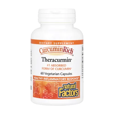 Куркумін Natural Factors Curcumin Rich Theracurmin вег. капсули №60