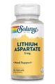 Літію аспартат Solaray Lithium Aspartate 5, 100 веганських капсул