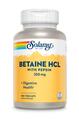 Бетаин HCL и пепсин Solaray HCL with Pepsin капсулы по 250 мг №180