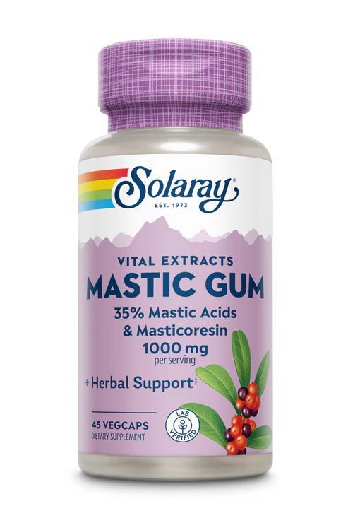 Мастиковая смола Solaray Mastic Gum Extract 500, 45 веганских капсул
