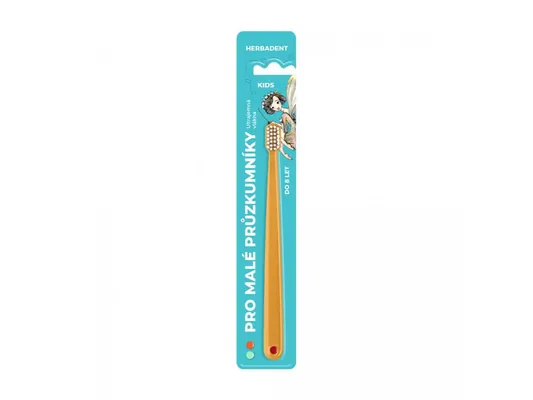 Зубна щітка Herbadent Kids YELLOW ultrasoft дитяча від 0 до 6 років, 1 шт