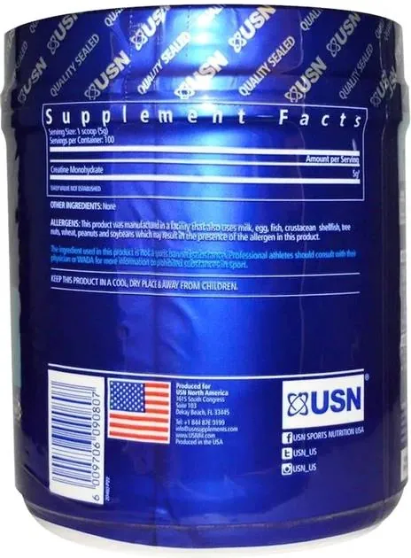 Креатин USN Micronized Pure Creatine Powder, 500 г