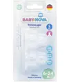 Соска силіконова Baby-Nova 15303 ортодонтична для каші, розмір 2, від 6 місяців, 2 шт