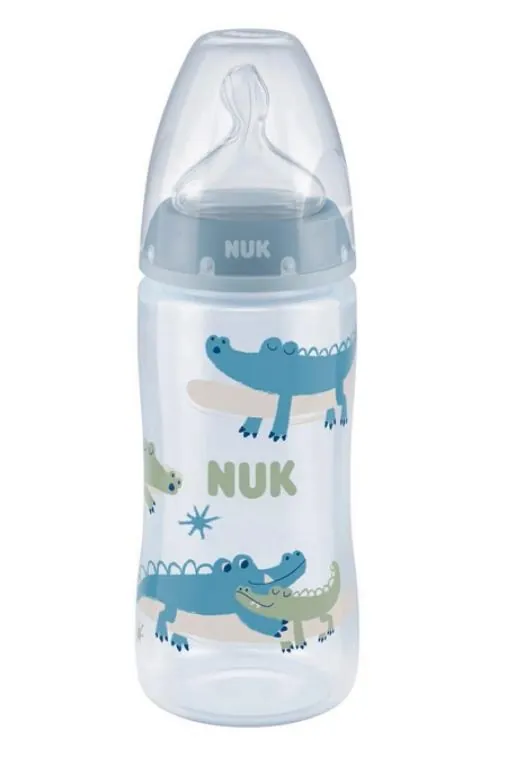 Пляшечка Nuk First Choice Plus 10741926/7 пластикова з силіконовою соскою розмір 1, 300 мл