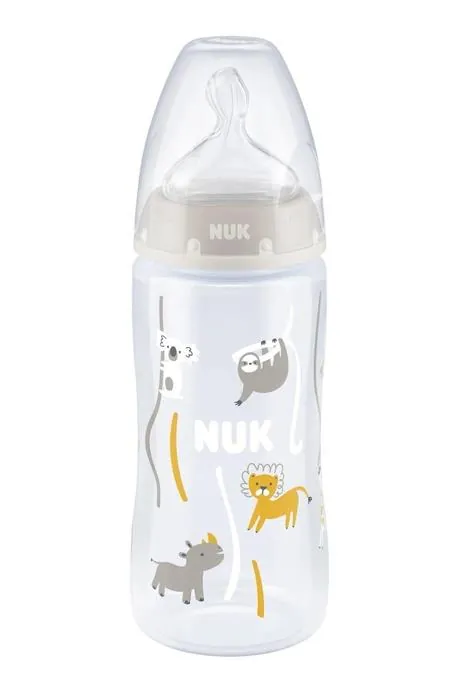 Пляшечка Nuk First Choice Plus 10741926/6 пластикова з силіконовою соскою розмір 1, 300 мл