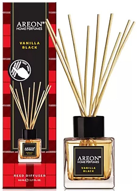 Аромадиффузор Areon Home Perfumes Tartan Черная ваниль, 50 мл