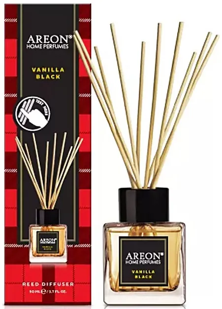 Аромадифузор Areon Home Perfumes Tartan Чорна ваніль, 50 мл