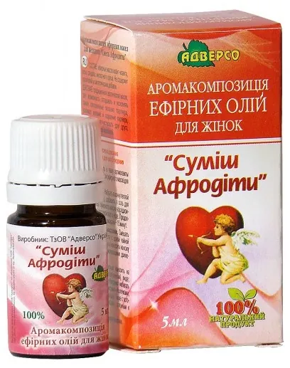 Аромакомпозиція ефірних олій Адверсо для жінок Суміш Афродіти, 5 мл