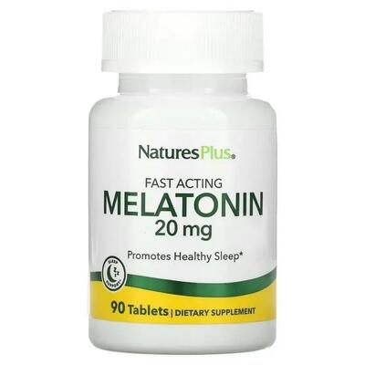 Мелатонин Быстродействующий Nature's Plus Fast Acting Melatonin 20 мг, 90 таблеток