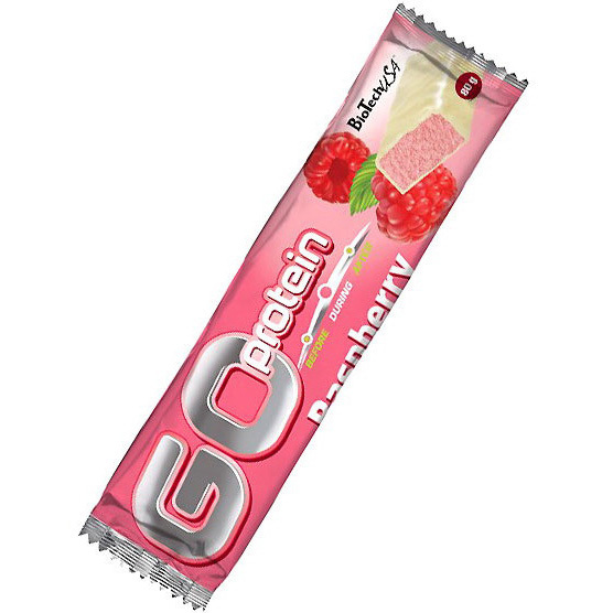 Батончик протеиновый Biotech Go Protein Bar raspberry, 80 г