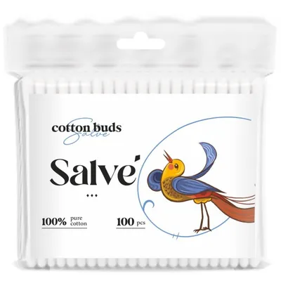 Ватні палички Salve в пакеті, 100 штук