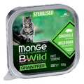 Паштет Monge BWild Grain Free Sterilized Cat для стерилизованных кошек дикий кабан, 100 г