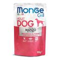 Корм влажный Monge Dog Grill для взрослых собак с говядиной, 100 г