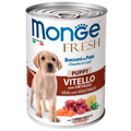 Корм вологий Monge Puppy Fresh для цуценят телятина з овочами, 400 г