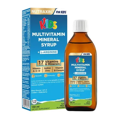 Мультивітамін Мінерал Nutraxin Kids Multivitamin Mineral сироп, 150 мл