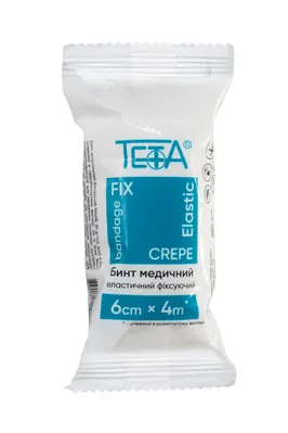 Бинт еластичний Teta Elastic Bandage Fix Crepe фіксуючий 4 м х 6 см