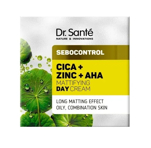 Крем для обличчя Dr.Sante Sebocontrol Цика + Цинк + АНА матуючий денний, 50 мл