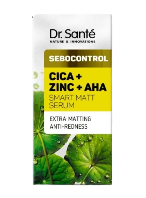 Сироватка для обличчя Dr.Sante Sebocontrol Цика + Цинк + АНА активна матуюча, 30 мл