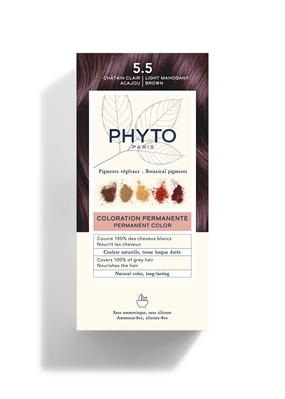 Крем-краска Phyto Phytocolor, тон 5.5 светлый шатен махаон, 60 мл + 40 мл