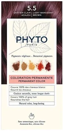 Крем-фарба Phyto Phytocolor, тон 5.5 світлий шатен махаон