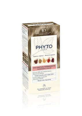 Крем-фарба Phyto Phytocolor, тон 8.1 світло-русявий попелястий