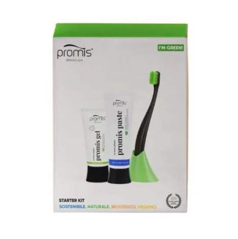 Набір стартовий Promis starter kit (щітка, холдер, паста, гель)